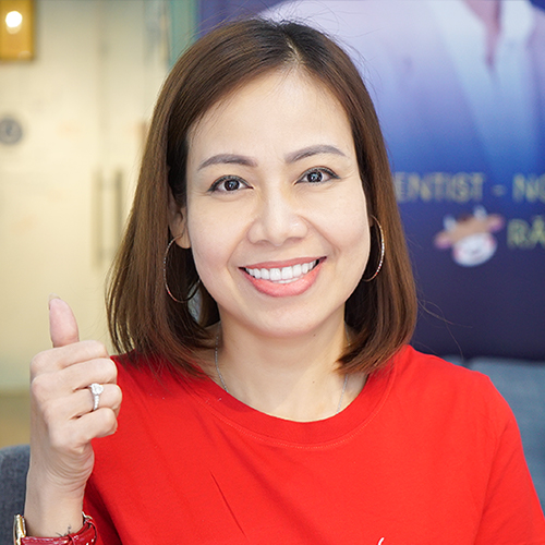 Tôi cảm thấy rất phấn khích khi thấy nụ cười mới của chính mình ngày hôm nay, lựa chọn San Dentist thật là đúng đắn.