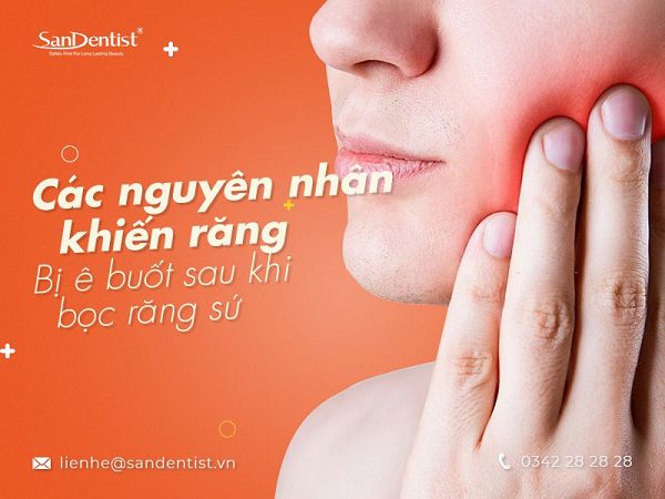 bọc răng sứ bị ê buốt phải làm sao