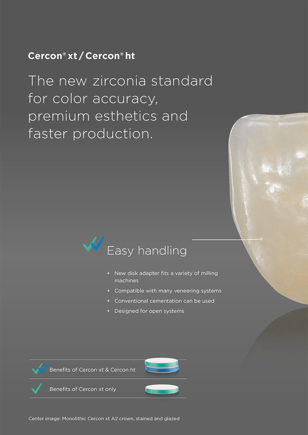 Ưu điểm của răng sứ Cercon xt và Cercon ht