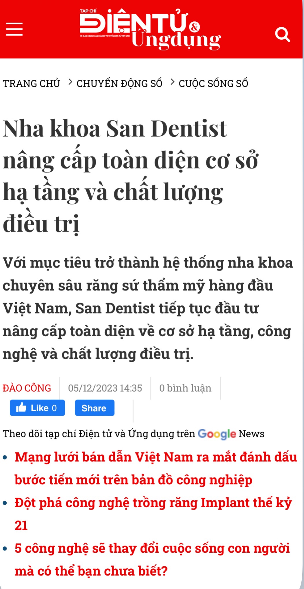 Báo chí nói gì về San Dentist