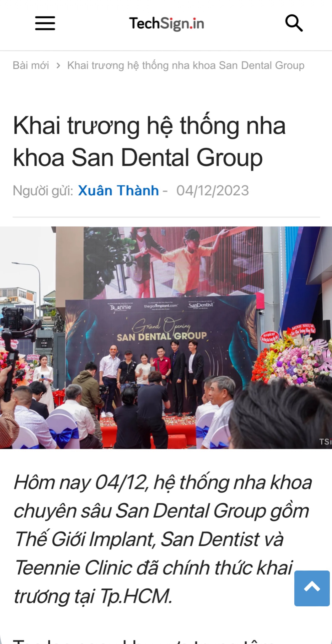 Báo chí nói gì về San Dentist