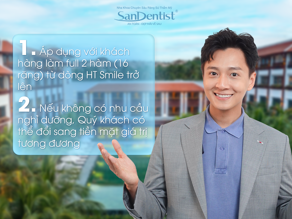 Trồng răng implant nghỉ dưỡng 5 sao