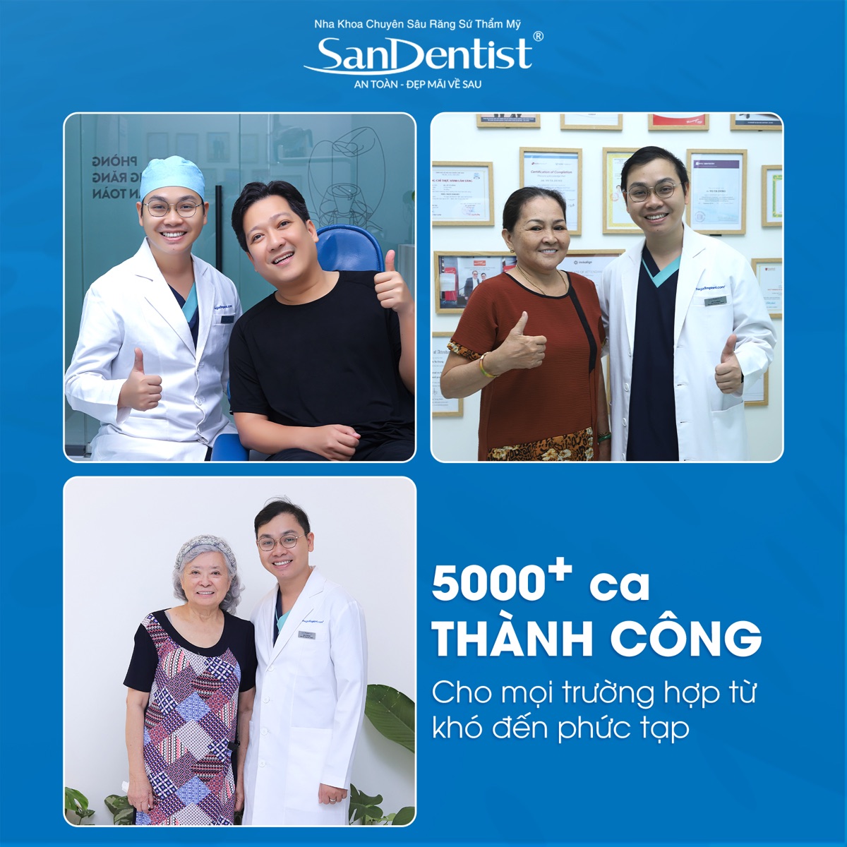 3 khoảnh khắc BS Võ Tá Dũng cùng khách hàng - Trường Giang, cô cao tuổi và bà cụ - 5000+ ca thành công