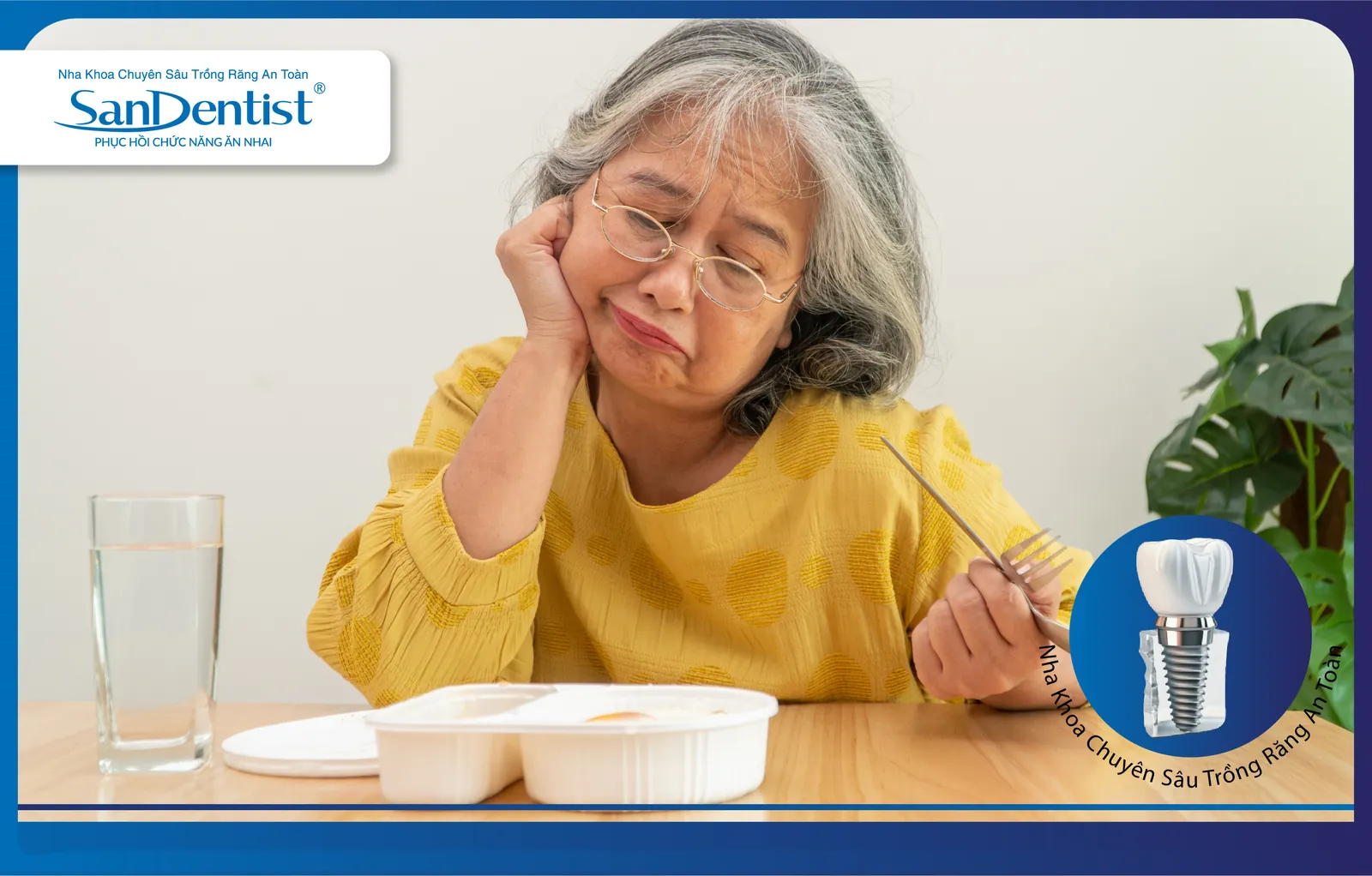 Tooth loss makes eating difficult