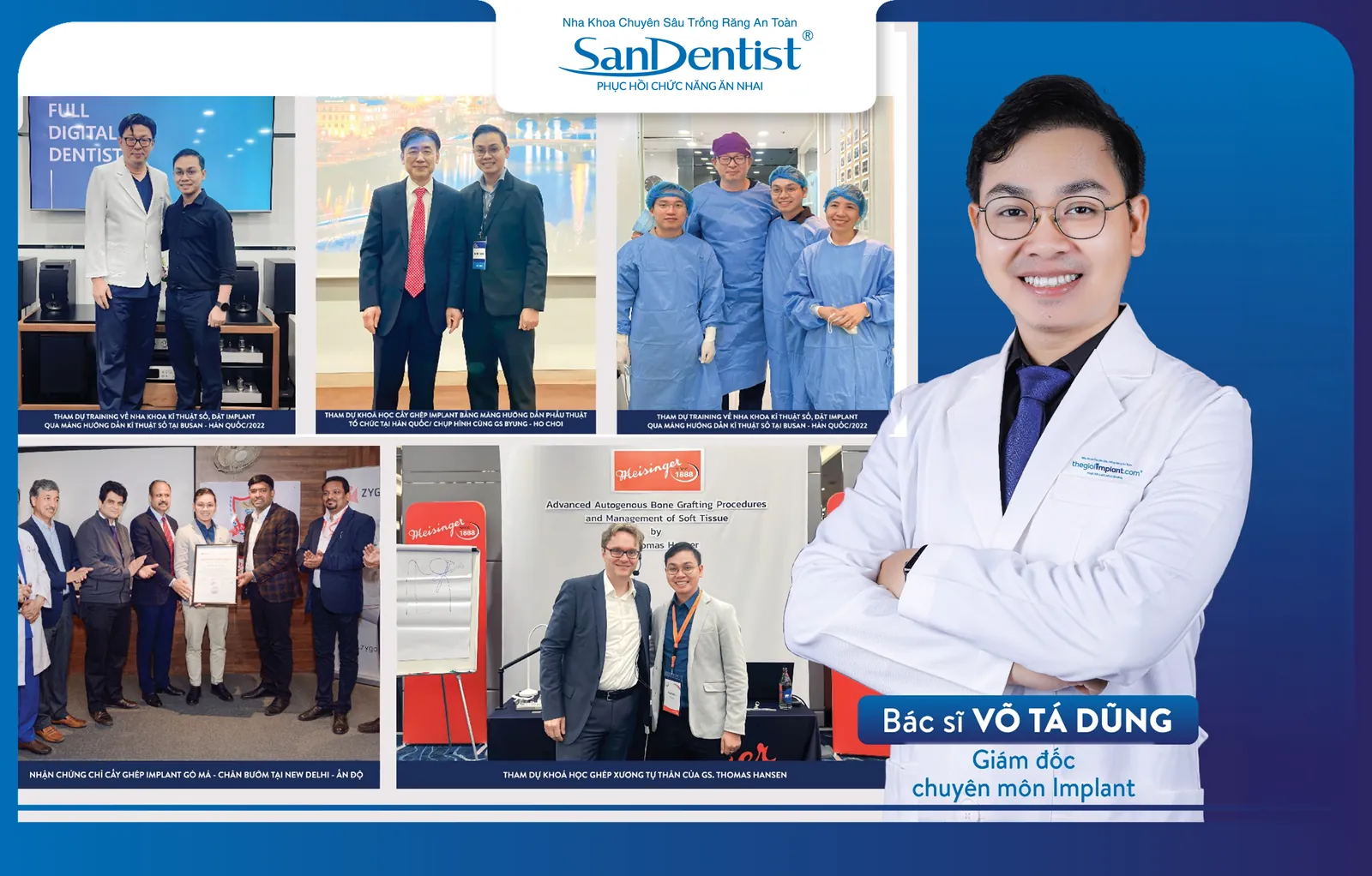 Dr. Vo Ta Dung, Specialist in Oral and Maxillofacial Surgery - Clinical Director of Implantology at San Dentist Dental Clinic